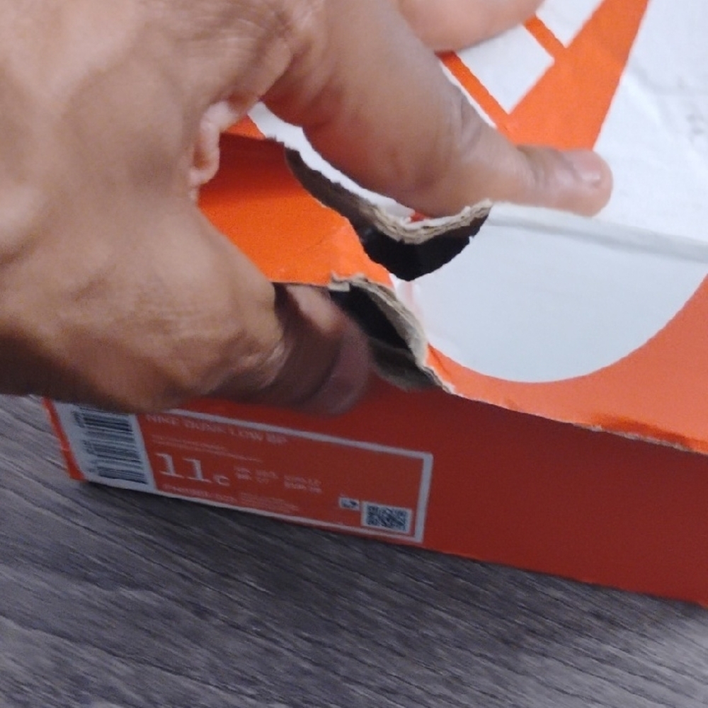 Nike Bright Orange Shoe Box